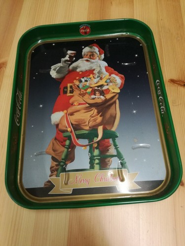 Vassoio latta coca cola babbo - coca,