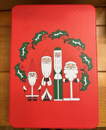 Scatola latta babbo natale - scatola,
