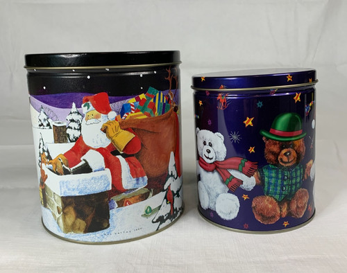 Set latta natalizia vintage - latta,